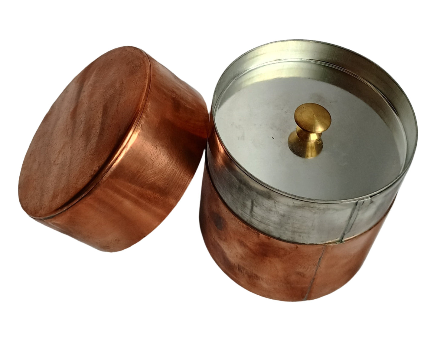 Tea Caddy - Copper and Tin Tea Caddies