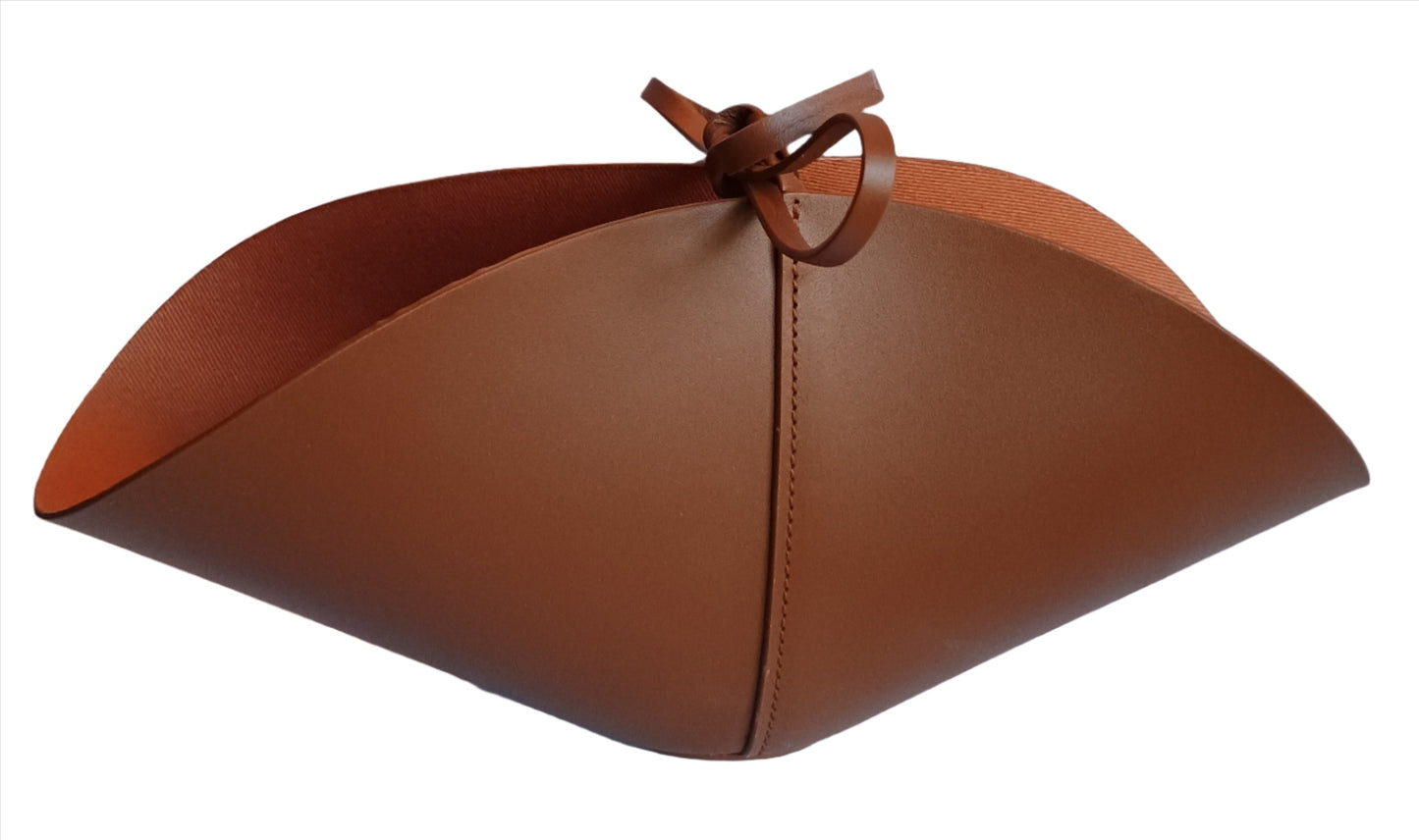 Basket - Leather Flower Basket