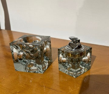 Lighter and Ashtray Antonio Imperator Murano 1970