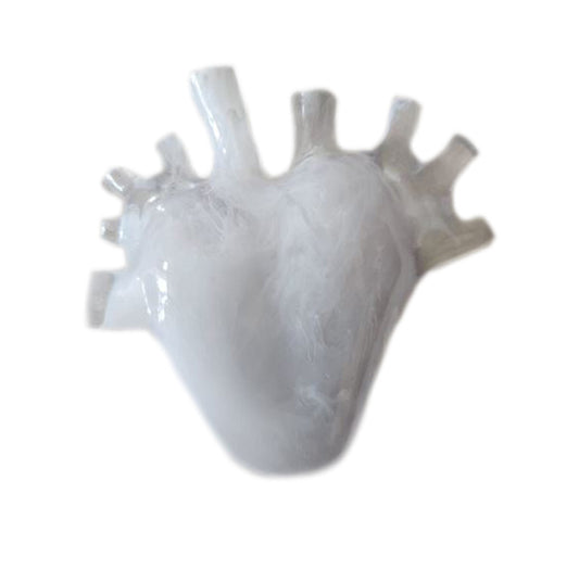 Resin Heart Art Sculpture