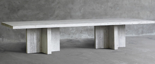 Reclaimed Elm Plank Dining Table