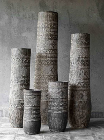 Carved Wooden Vessels
