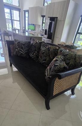 Kristen Sofa with Cane Backing
