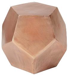 Side Table - Copper Gem Cut Side Table