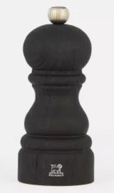 Small Black Natural Wood Salt Grinder