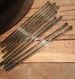 Vintage Glass Swizzle Spoons Sticks