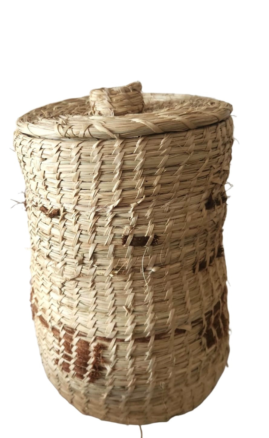 Basket - Small Round Handmade Basket