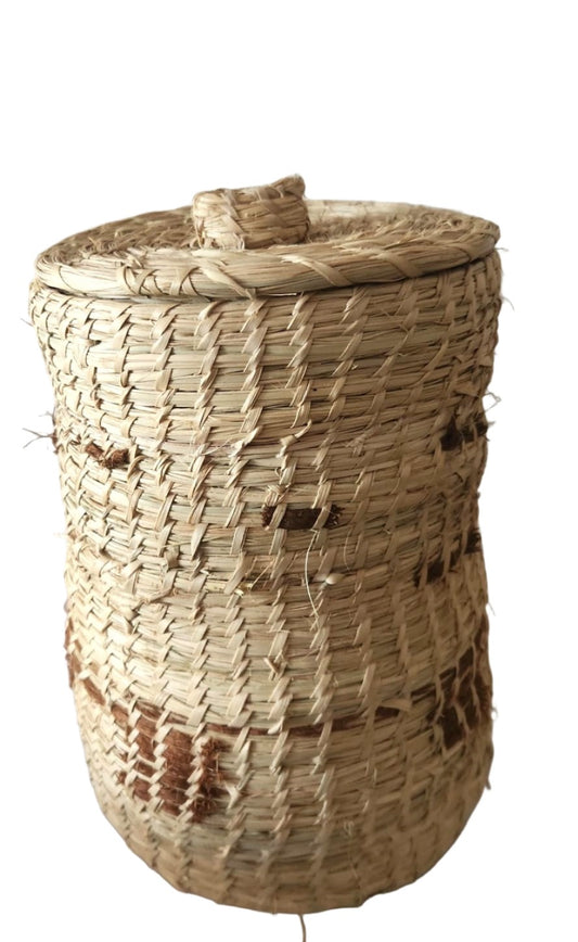 Basket - Small Round Handmade Basket