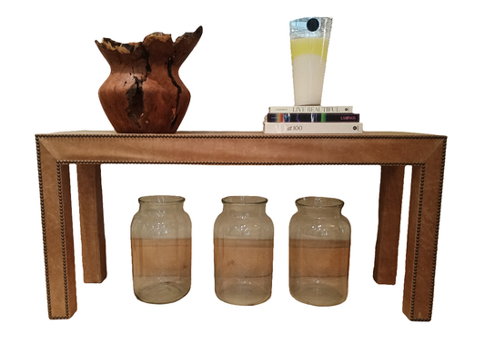 Table - Leather Console Table