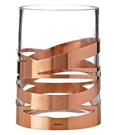 Vase- Glass Copper Glass Vase