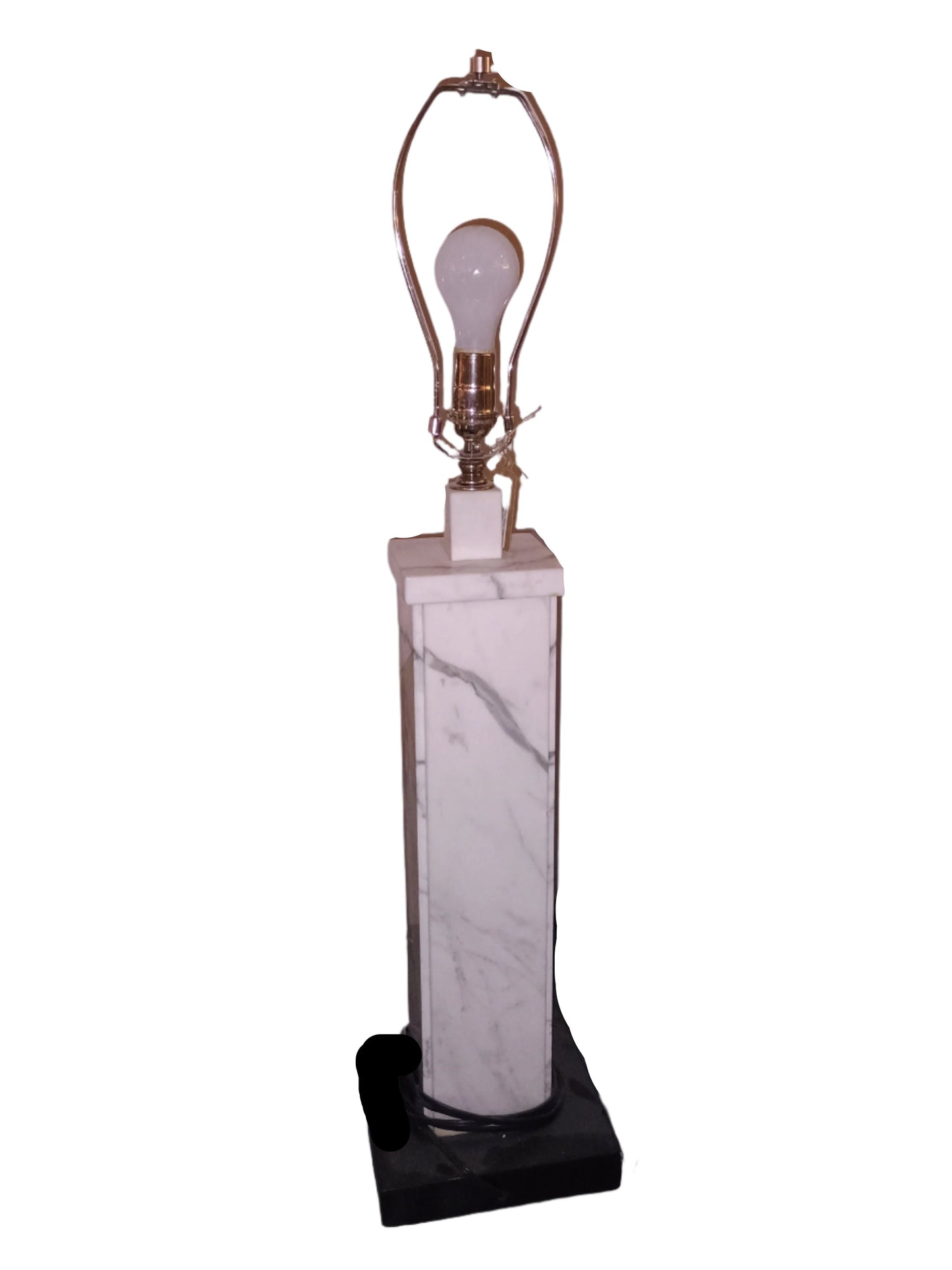 Lamp - Black and White Marble Table Lamp